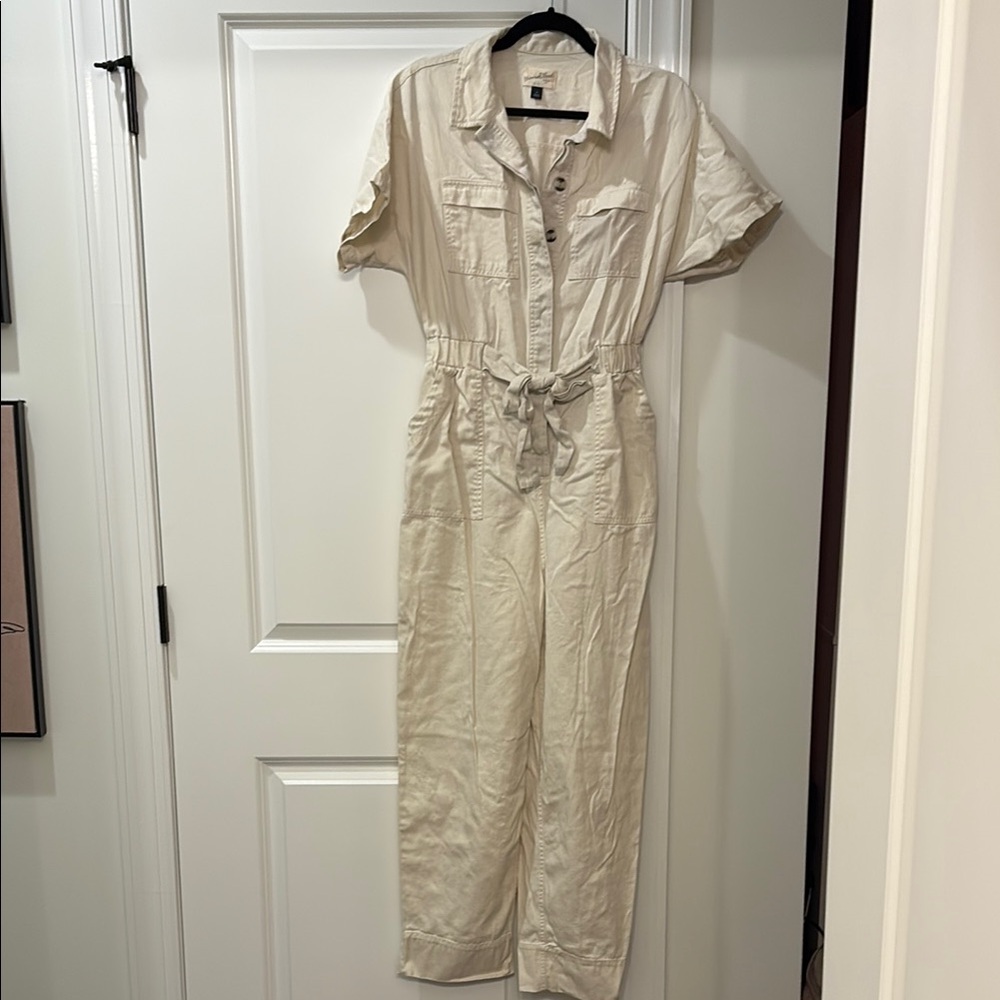 Women's Cream Jumpsuit